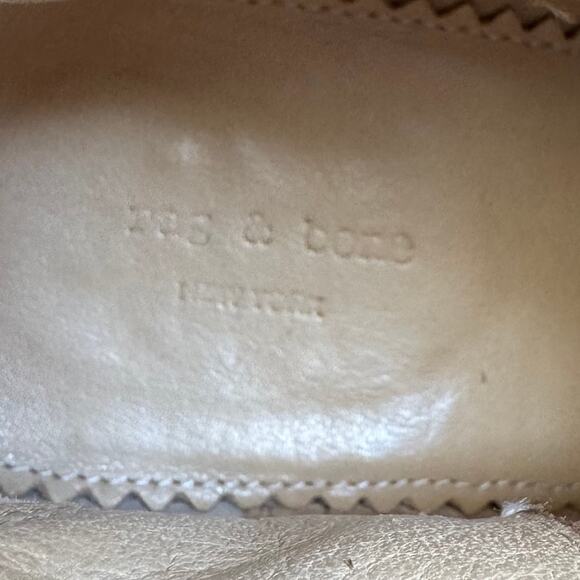 Rag & Bone Harrow Suede Ankle Boots Block Heel Camel EU 38/ 8 US - Picture 11 of 15